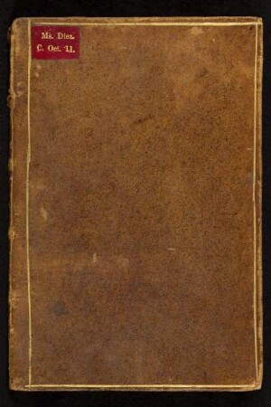 M. Tullius Cicero: Cato maior, Laelius : Ms. Diez. C oct. 11