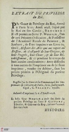 Extrait du privilege