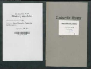 Verwahrung des Amtmanns zu Wetter und Hörde, Jaspar van Elverfelde, gegen die von den Kirchspielsleuten zu Hagen und Dahl beanspruchte Freiheit von Pfändungen ohne vorausgegangenes Gerichtsurteil