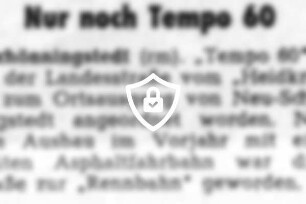 [Name maskiert] Tempo 60