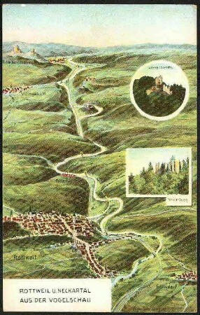 Rottweil u.Neckartal Aus der Vogelschau