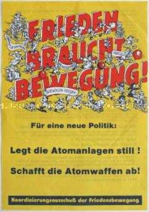 Sonderdruck der Friedensbewegung für die Stilllegung aller Atomanlagen - Sachkonvolut