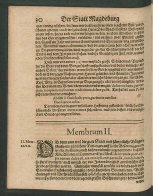 Membrum II.