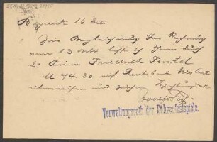 Brief an B. Schott's Söhne : 16.07.1895