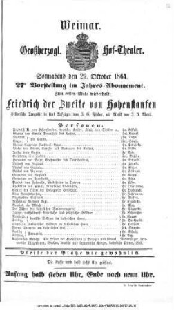 Friedrich der Zweite von Hohenstaufen
