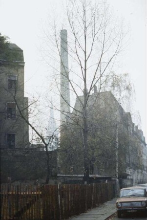 DDR. Dresden. Straßenbild im Spätherbst
