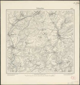 Meßtischblatt 3358 : Schönecken, 1887 : Schönecken. - Aufn. 1886. - 1:25000. - [Berlin]: Kgl. Preuss. Landesaufnahme, 1887. - 1 Kt.