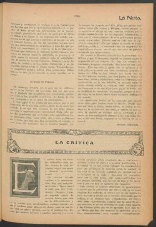 La crítica