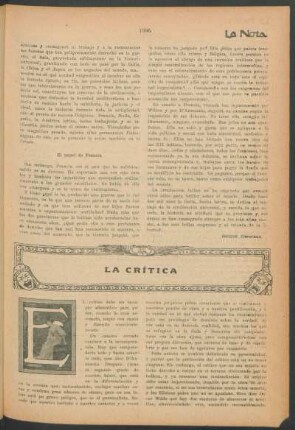 La crítica