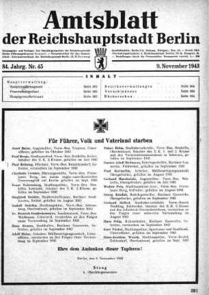 1943,45: Nr. 45, 9. November 1943