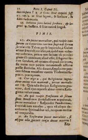 32-33, Finis illius suscipiendae; Tempora ejus conferendae