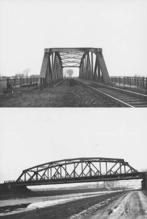 Amelsbürener Eisenbahnbrücke Nr. 61/Dortmund-Ems-Kanal/Doppelbild