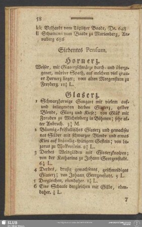 Siebentes Pensum