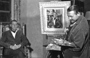 St. Moritz: Maler Berea malt Prinz Nicolaus