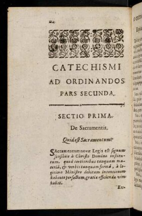 114-136, Quid est Sacramentum? - Explicatur haec definitio.