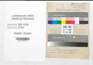 Entnazifizierung Gustav Koeller , geb. 17.09.1889 (Postbeamter)