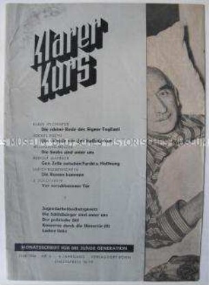 Monatszeitschrift der Jungsozialisten "Klarer Kurs" u.a. zum Jugendarbeitsschutz