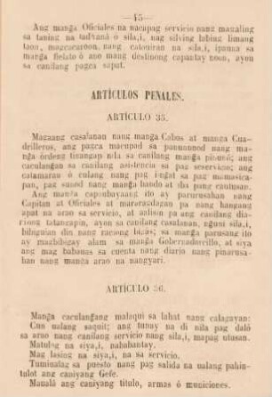Artículos penales