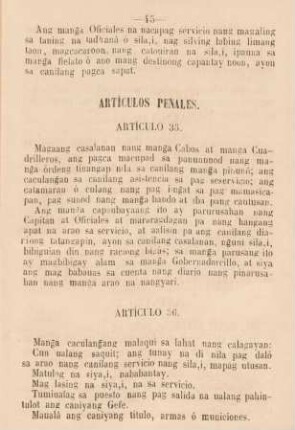 Artículos penales