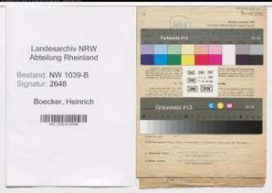 Entnazifizierung Heinrich Boecker , geb. 19.08.1897 (Kohlenhaendler)