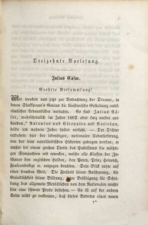 Vorlesungen über Shakspeare, seine Zeit und seine Werke, 2