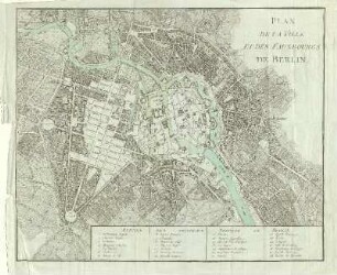 Plan de la ville et des fauxbourgs de Berlin