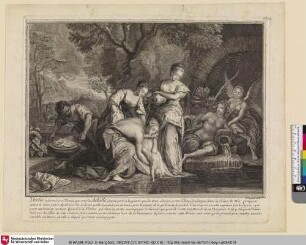[Thetis tauch Achill in den Fluss Styx; Thetis trempe Achille dans la riviere de Stix]