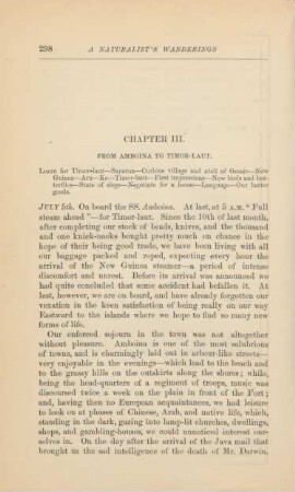 Chapter III. From Amboina to Timor-Laut