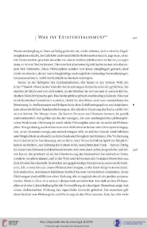 Was ist Existentialismus?