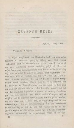Zevende brief. Batavia, Junij 1854