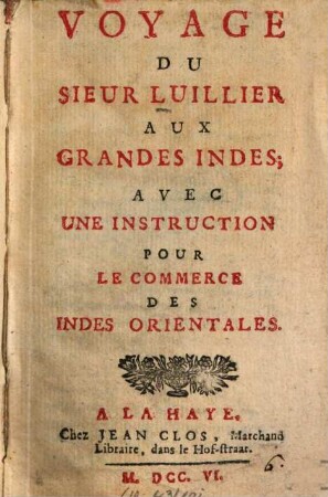 Voyage aux grandes Indes