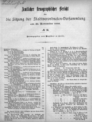 No. 36, 28. November 1889
