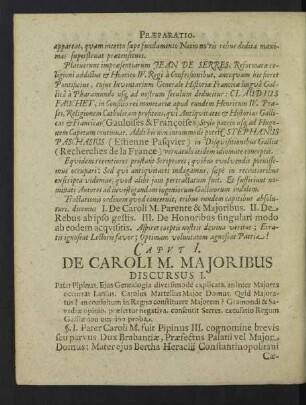 Discursus I.