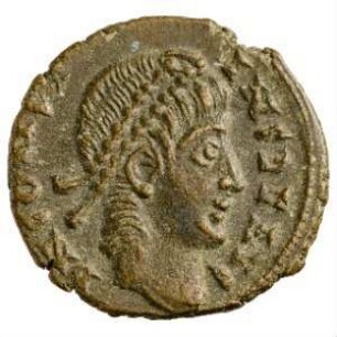 Münze, Aes 4, 347 - 348 n. Chr.