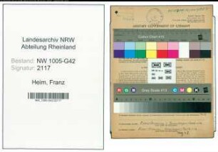 Entnazifizierung Franz Heim , geb. 28.06.1894 (Friseur)