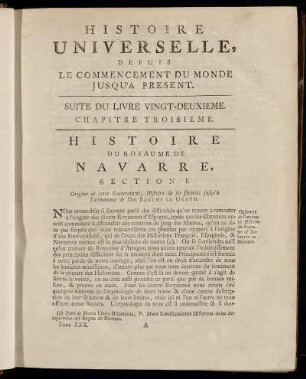 Suite du Livre Vingt-Deuxieme. Chapitre Troisieme. Histoire du Royaume de Navare.