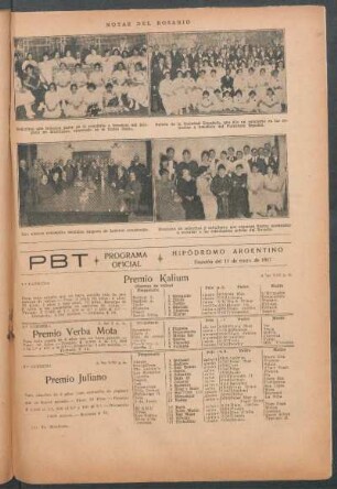 Hipódromo Argentino - Programa oficial