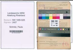 Entnazifizierung Paula Schmitz , geb. 08.08.1882 (Kohlenhaendlerin)