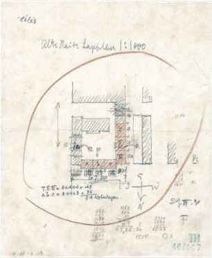 Fischer, Theodor; München, Alte Heide; Wohnanlage "Alte Heide" - Lageplan