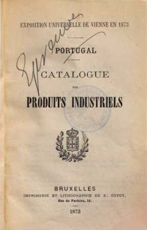 Catalogue des produits industriels et des oeuvres dárt