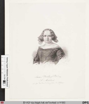 Bildnis Clara, geb. Müller Mundt (Ps. Luise Mühlbach)