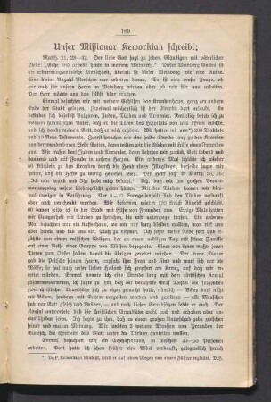 Unser Missionar Keworkian schreibt