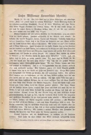 Unser Missionar Keworkian schreibt