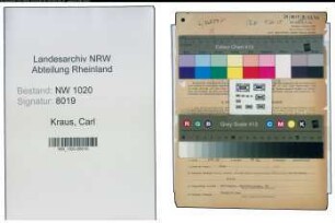 Entnazifizierung Carl Kraus , geb. 19.06.1902 (Kaufmann)