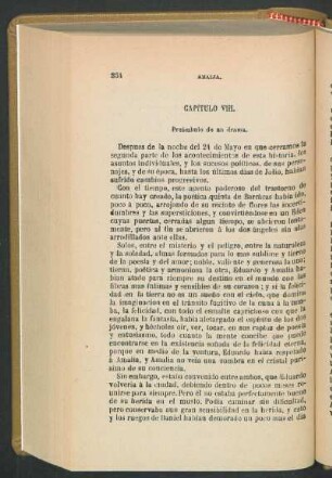 Capítulo VIII. - Preámbulo de un drama.