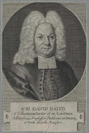 Bildnis des Ioh. David Baier