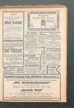 [Nachruf] : [Josef Hildebrand] ; [Nekrolog]