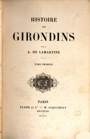 Histoire des Girondins, 1