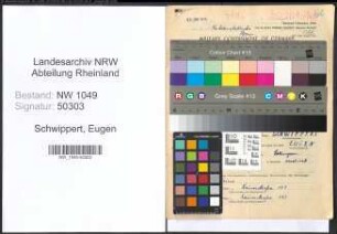 Entnazifizierung Eugen Schwippert , geb. 09.08.1887 (Angestellter)