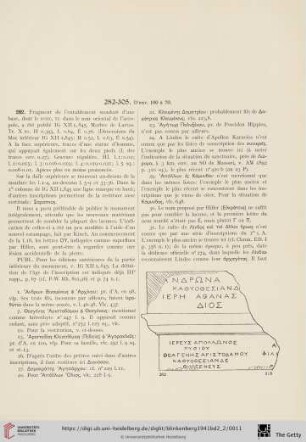 282-305. D'env. 100 à 70